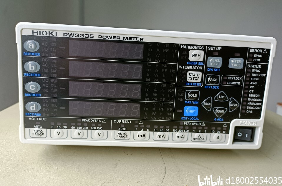日置HIOKI PW3335功率计 哔哩哔哩