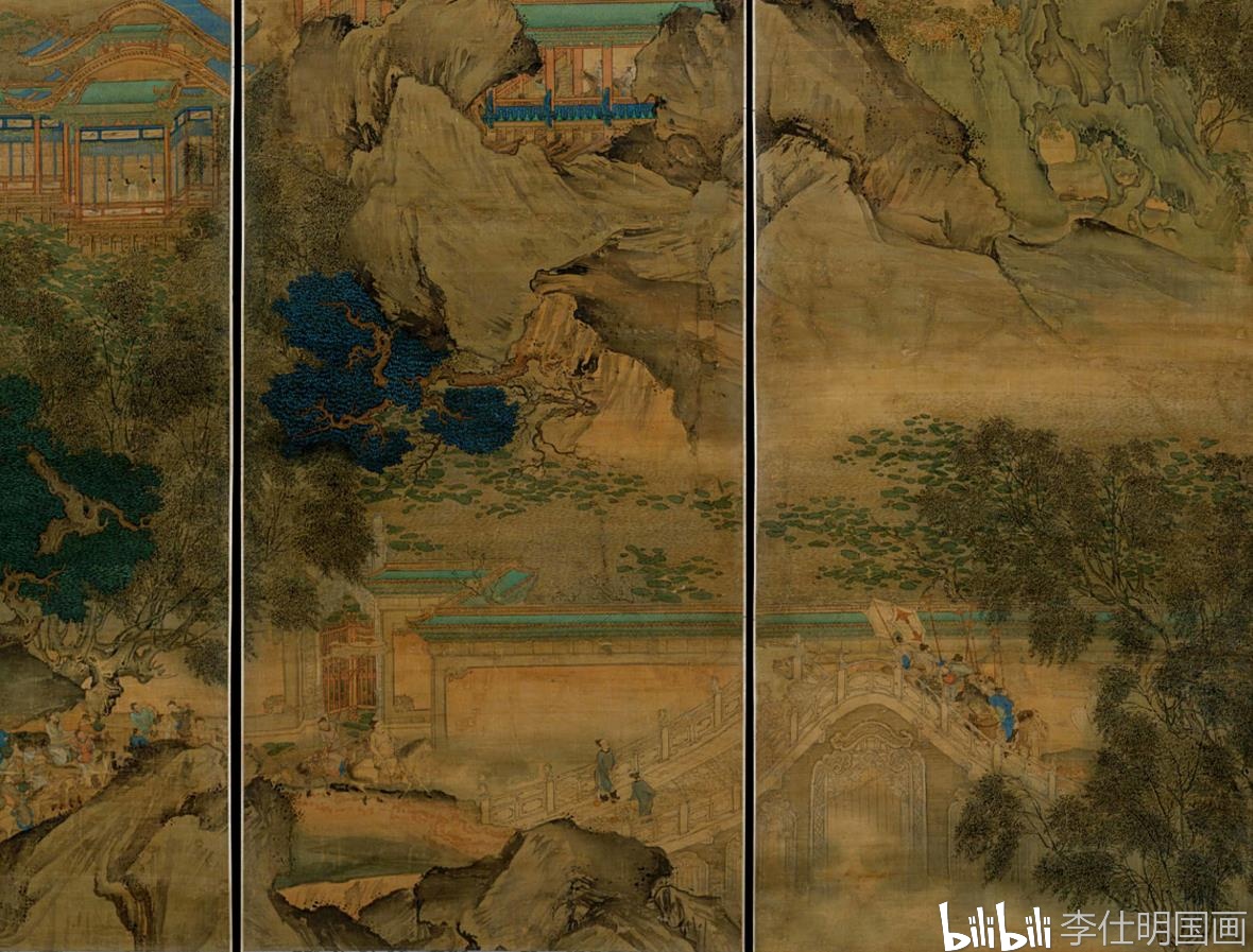 清 袁江 九成宫图屏