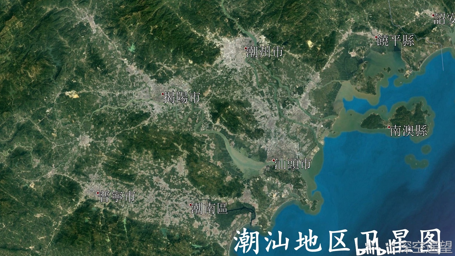 汕头市三维立体地图图片