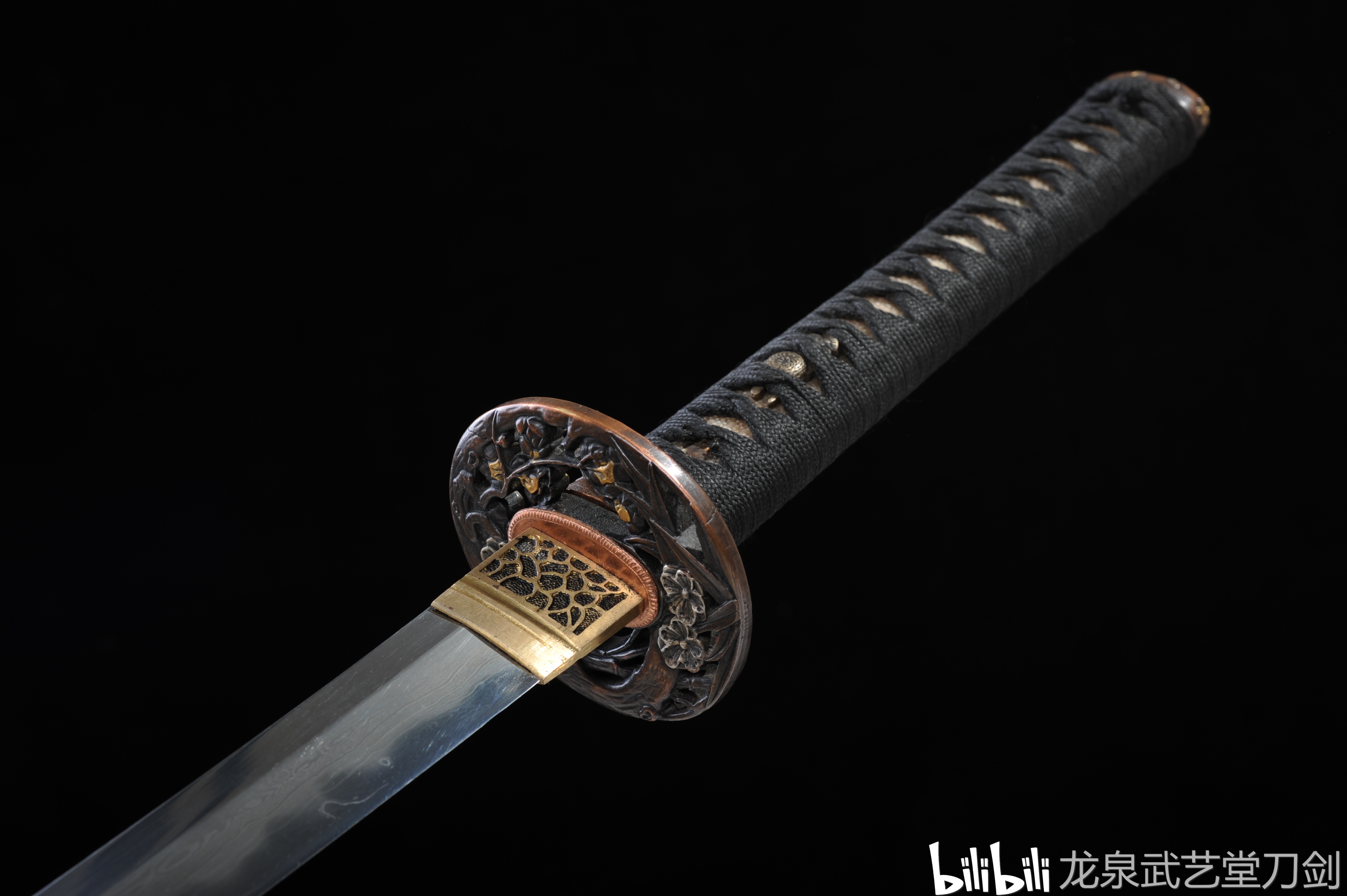 花纹钢烧刃蜻蜓武士刀