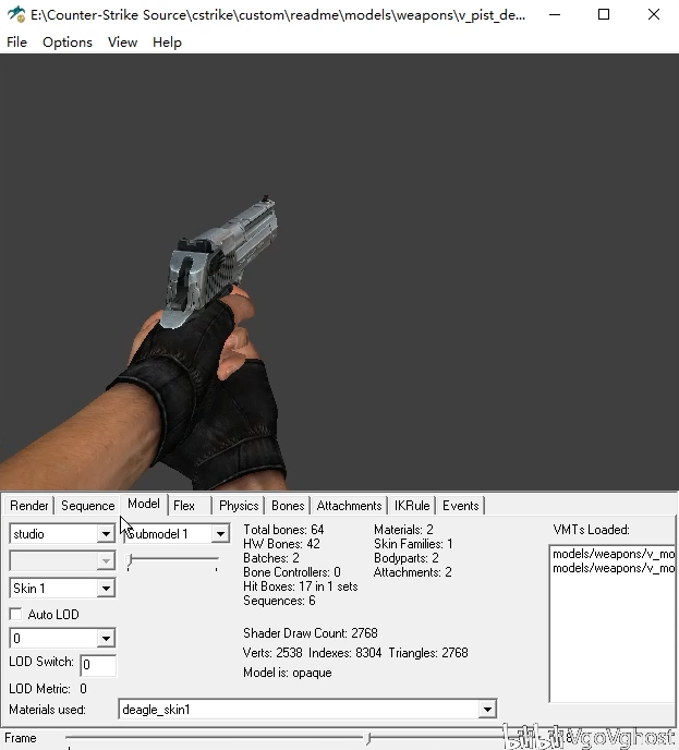 【Source引擎】(初阶)CS起源与CSGO模型预览及正反编译教程 - 哔哩哔哩