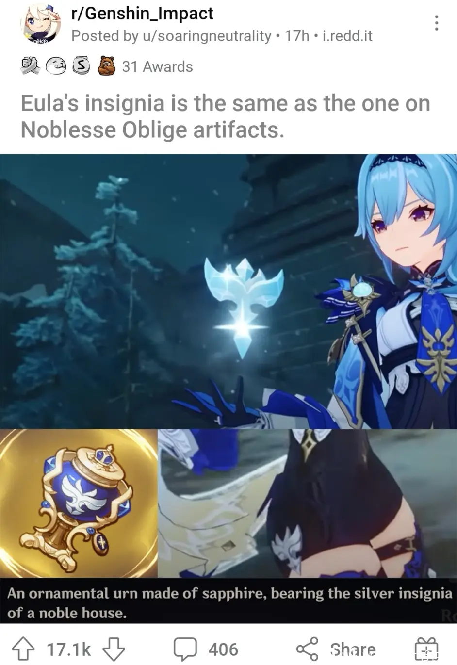 原神又传播中国文化了 老外从优菈徽章引申出对中文高效的赞叹 还有人想要学中文诗歌 哔哩哔哩