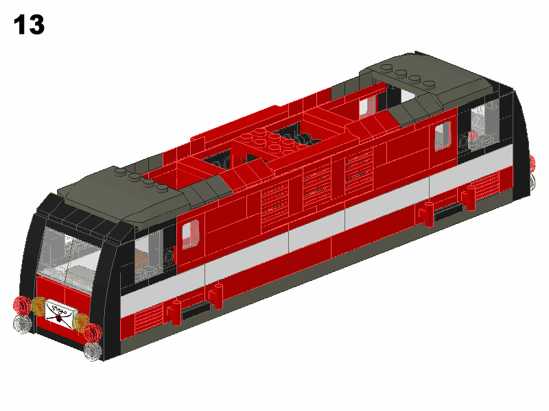 乐高火车 lego 10183 制作图纸 -vol.1