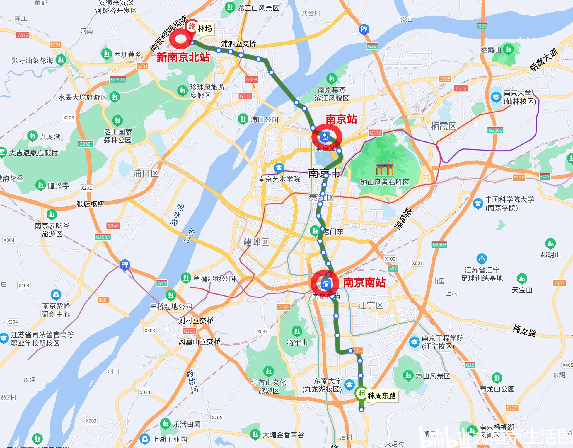 南京地铁18号线有多重要?看看广州和杭州 哔哩哔哩