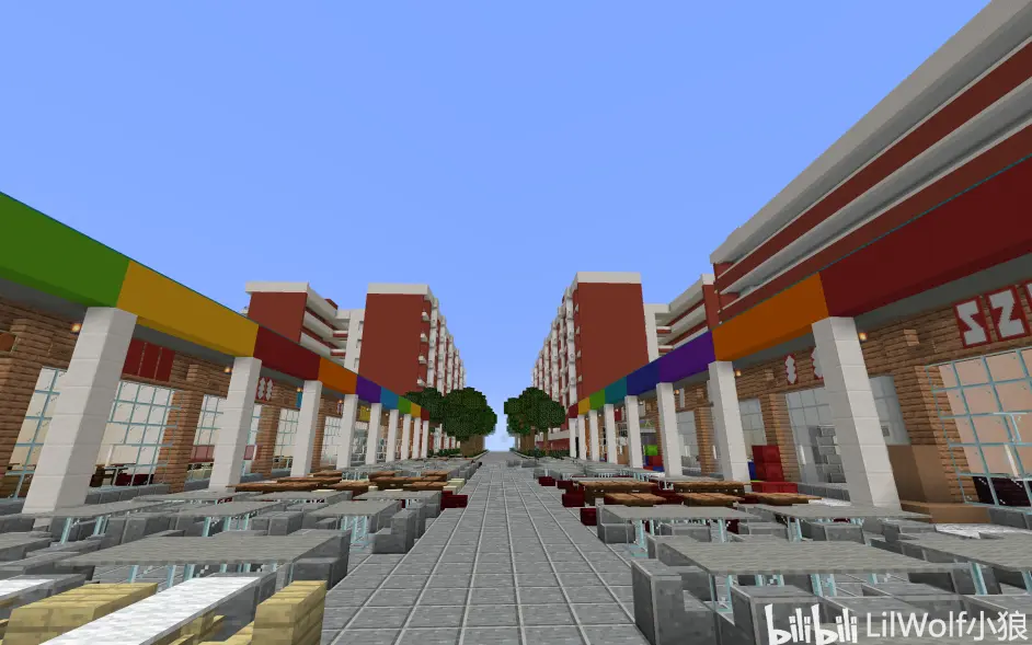 Lilwolf Minecraft 广东财经大学华商学院复原 第二期西区生活区篇 哔哩哔哩