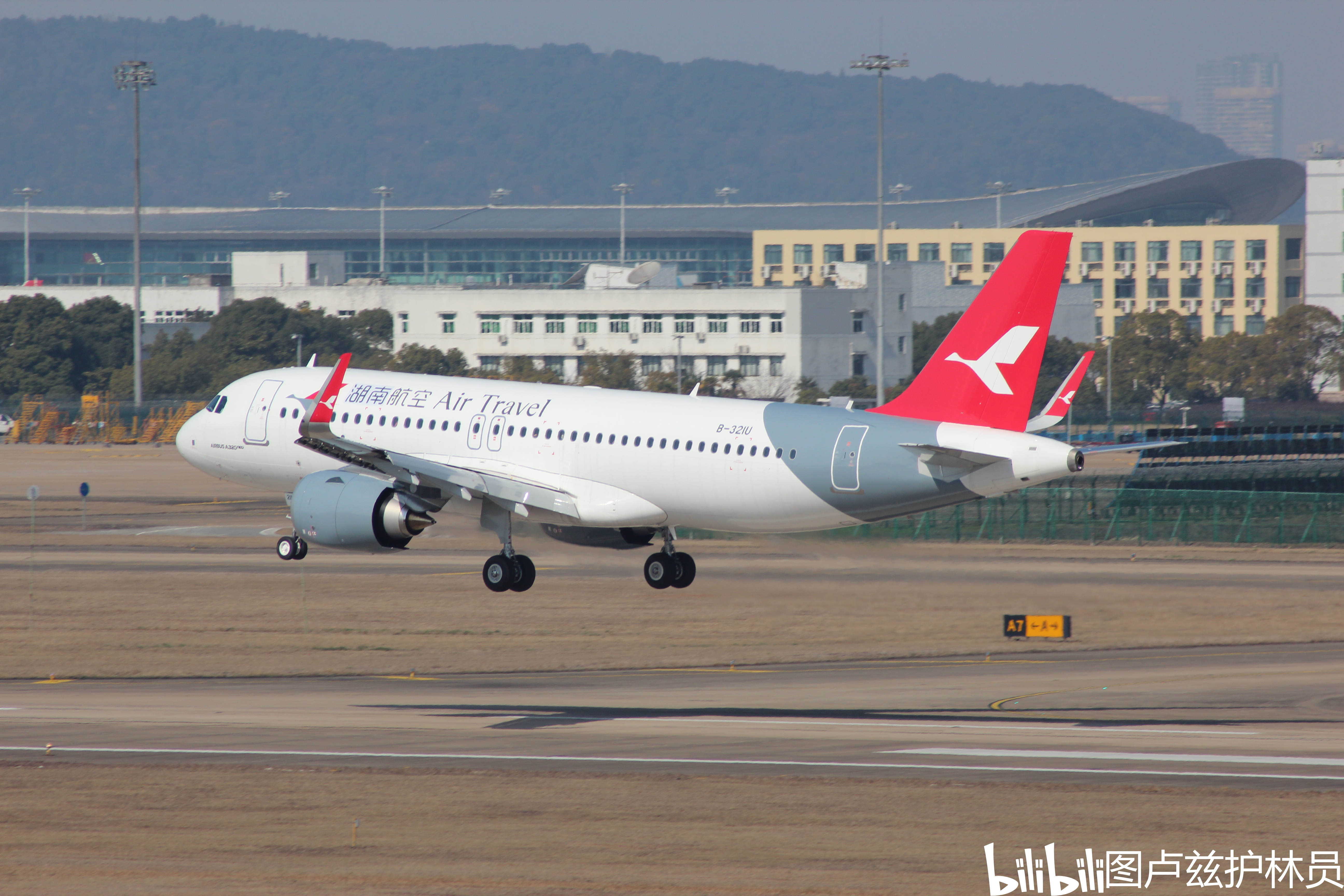 湖南航空a320neo,第二次来杭州了