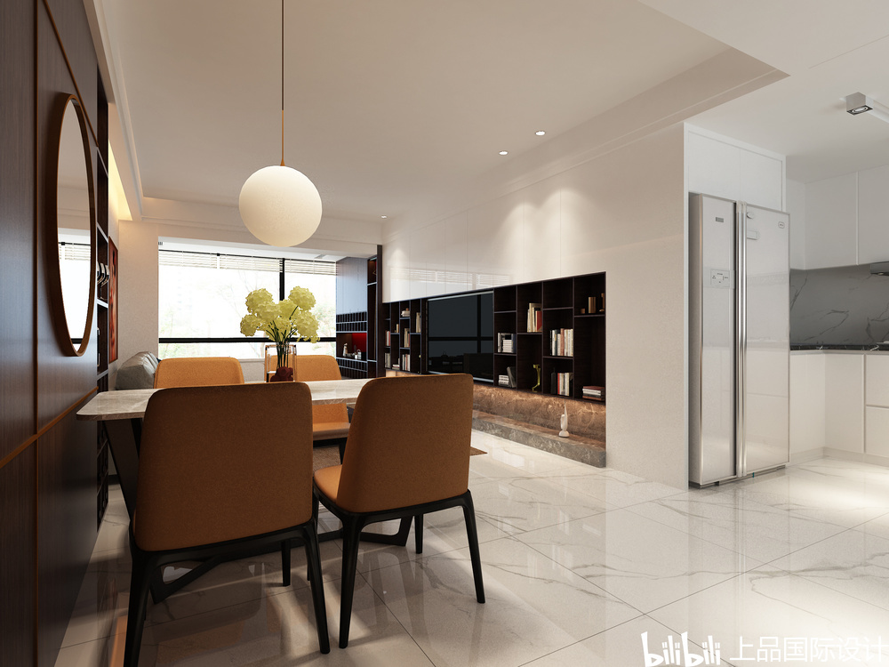 客餐厅与阳台一起