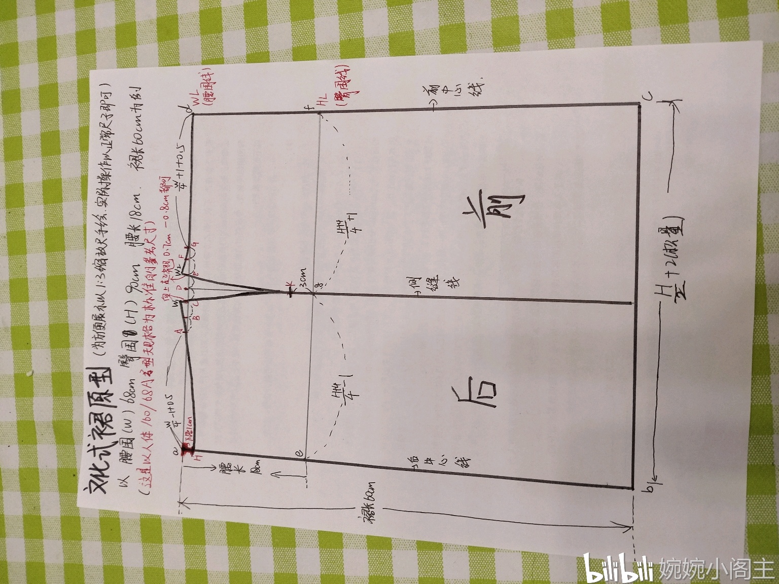 分享-手绘版裙原型