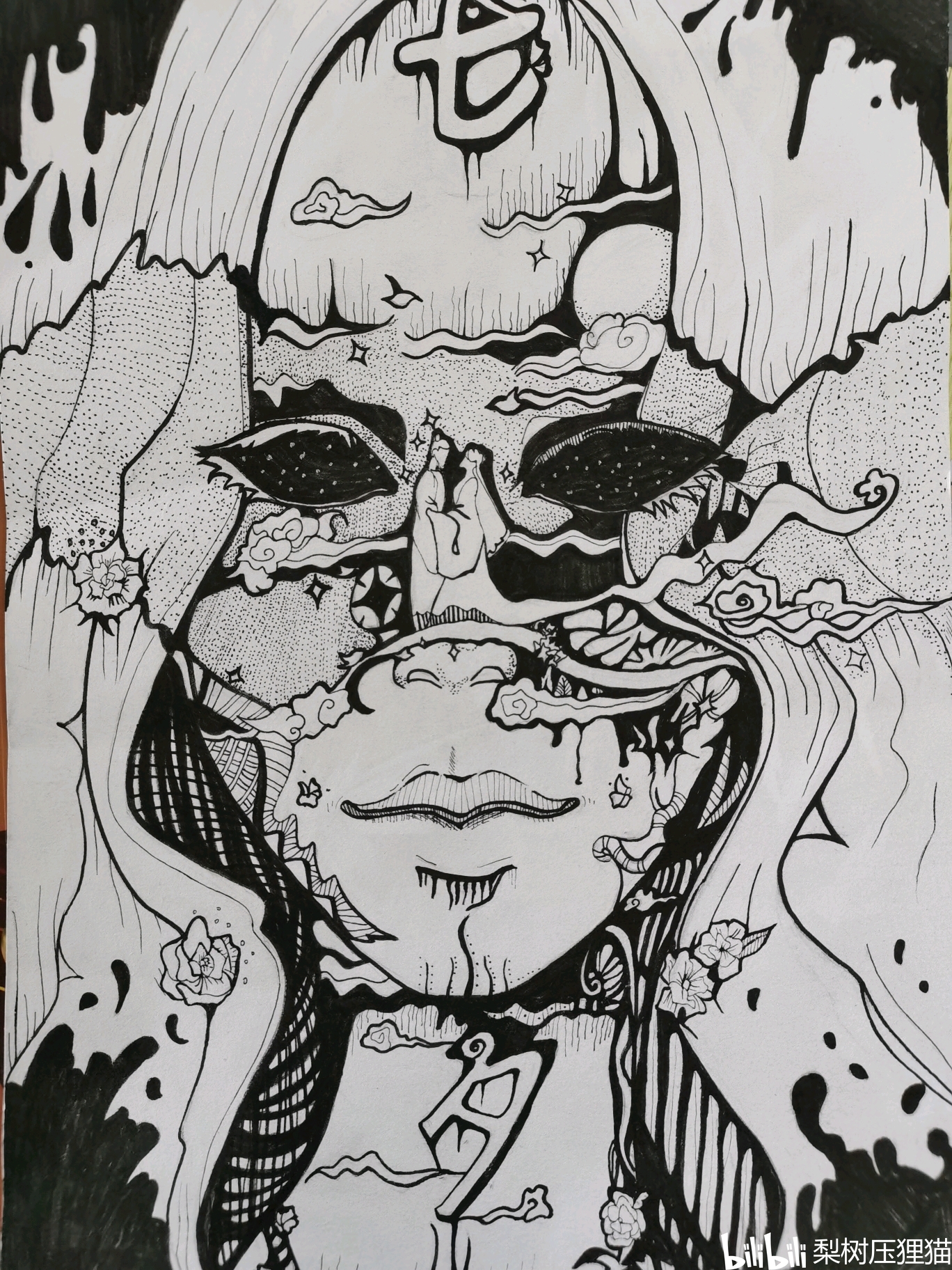 黑白装饰画,模仿步骤