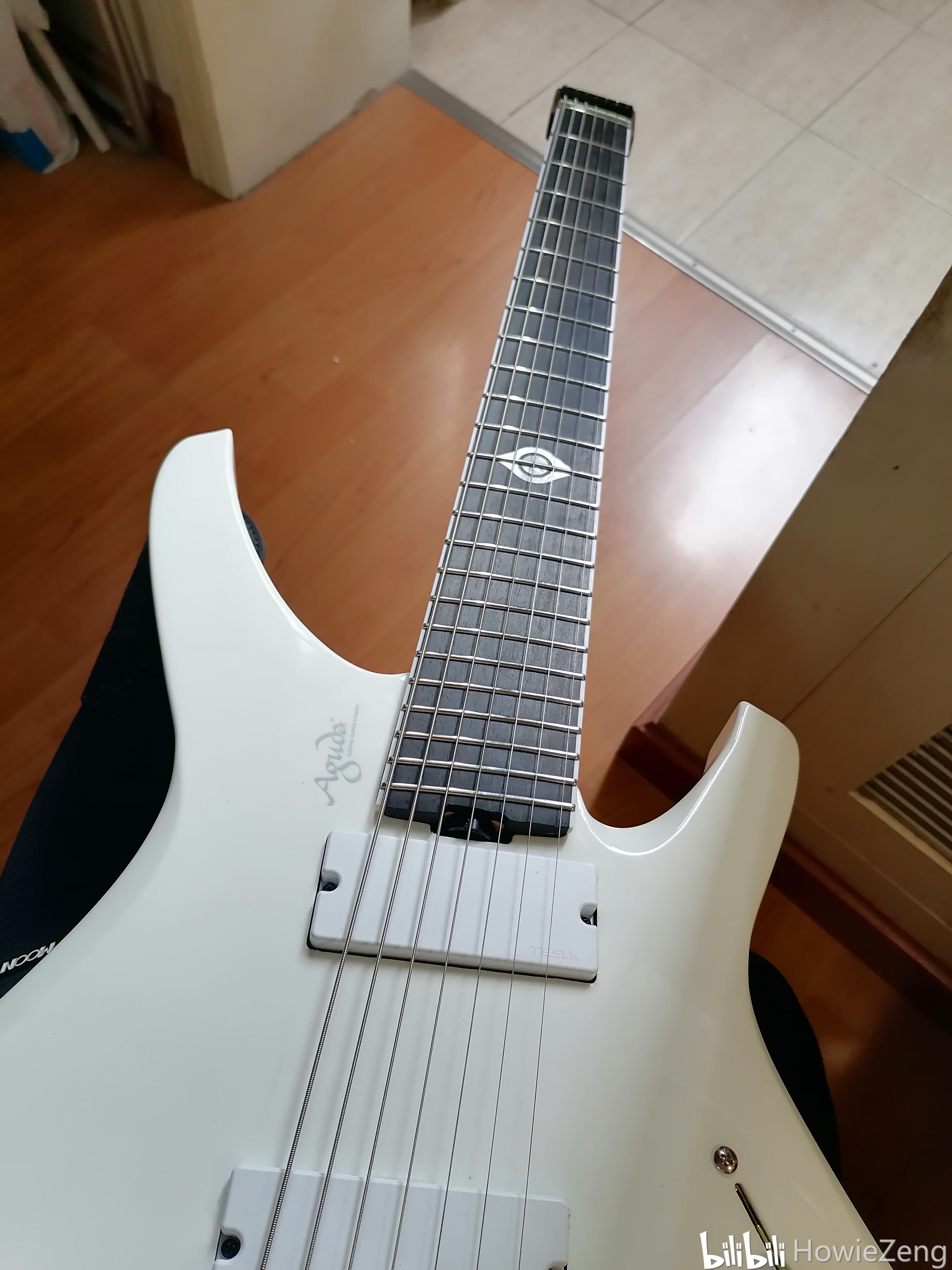 agudablackhole黑洞7弦电吉他测评