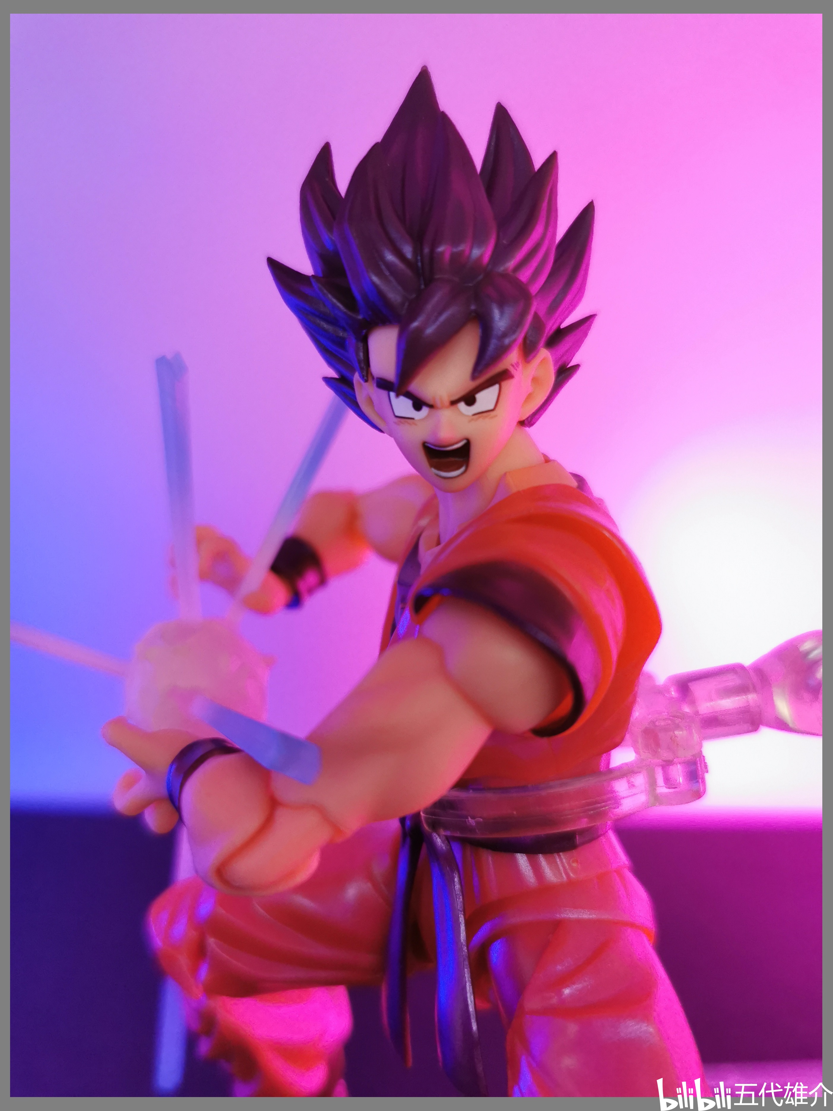 万代shf龙珠z黑发孙悟空界王拳ver2.0【jj评测】-003p