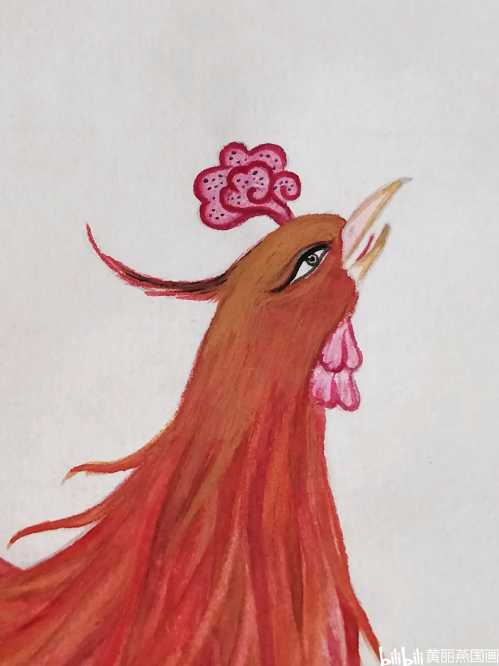 丹凤朝阳图(黄丽燕国画凤凰工笔画吉祥图案贤才逢明时) - 哔哩哔哩