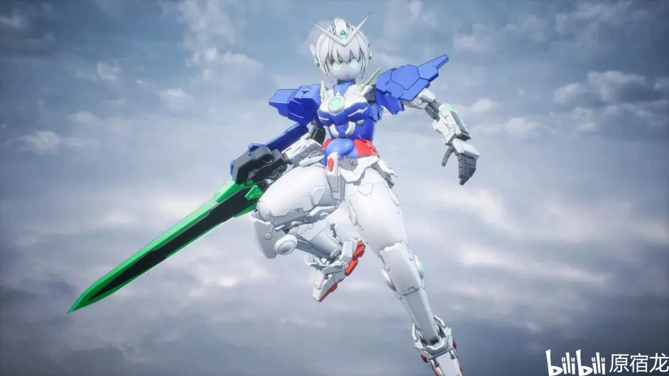 娘化能天使r2核心高达决战样式娘化(核心高达做的有点敷衍,因为是熬夜