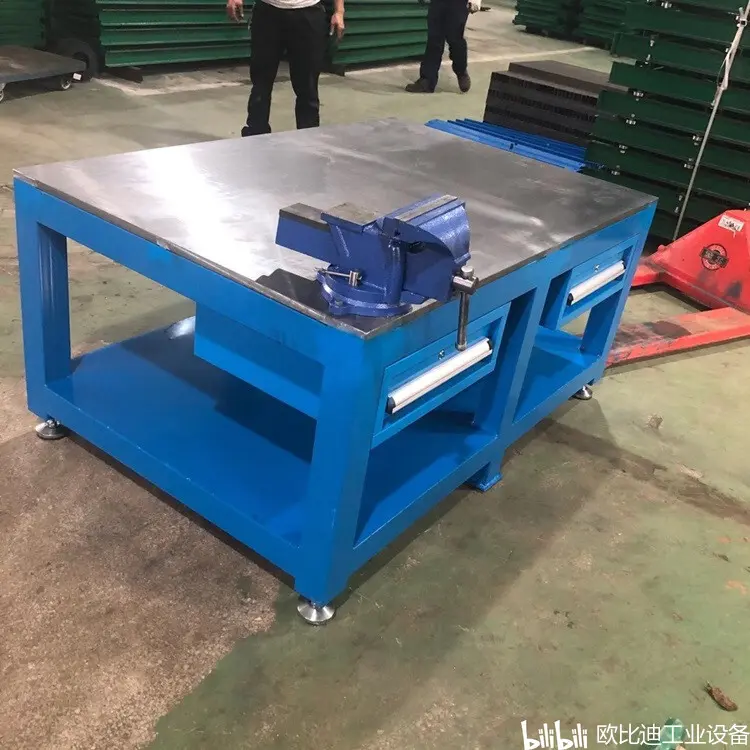 机械加工用钳工桌 台虎钳工作桌 机修钳工装配桌 哔哩哔哩