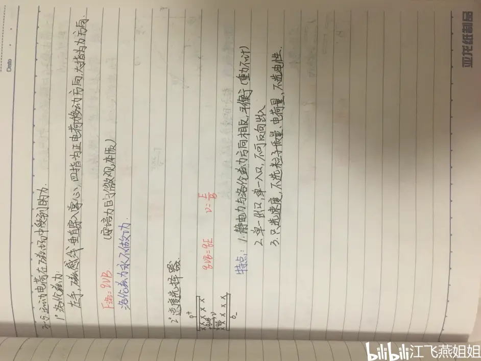 高中物理选修3 1第三章磁场笔记分享 哔哩哔哩