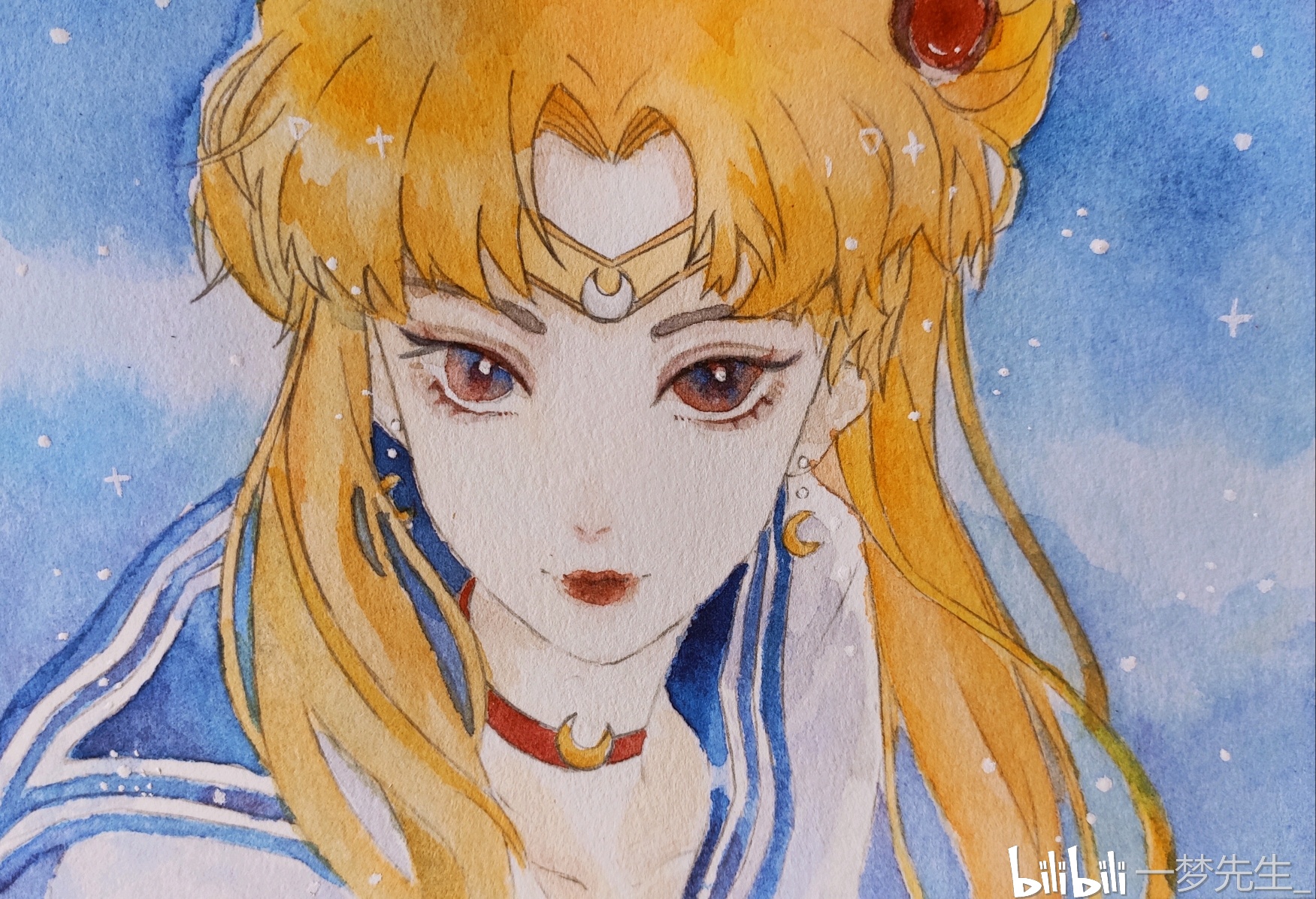 2020.3月,一时兴起画的水冰月