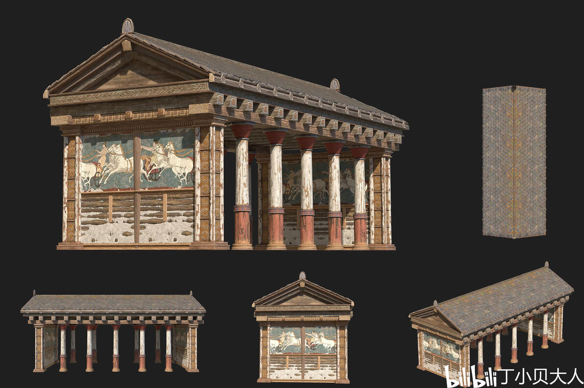 【作品篇】剑丸游戏场景大师班学员作品-第一集(古建筑) - 哔哩哔哩