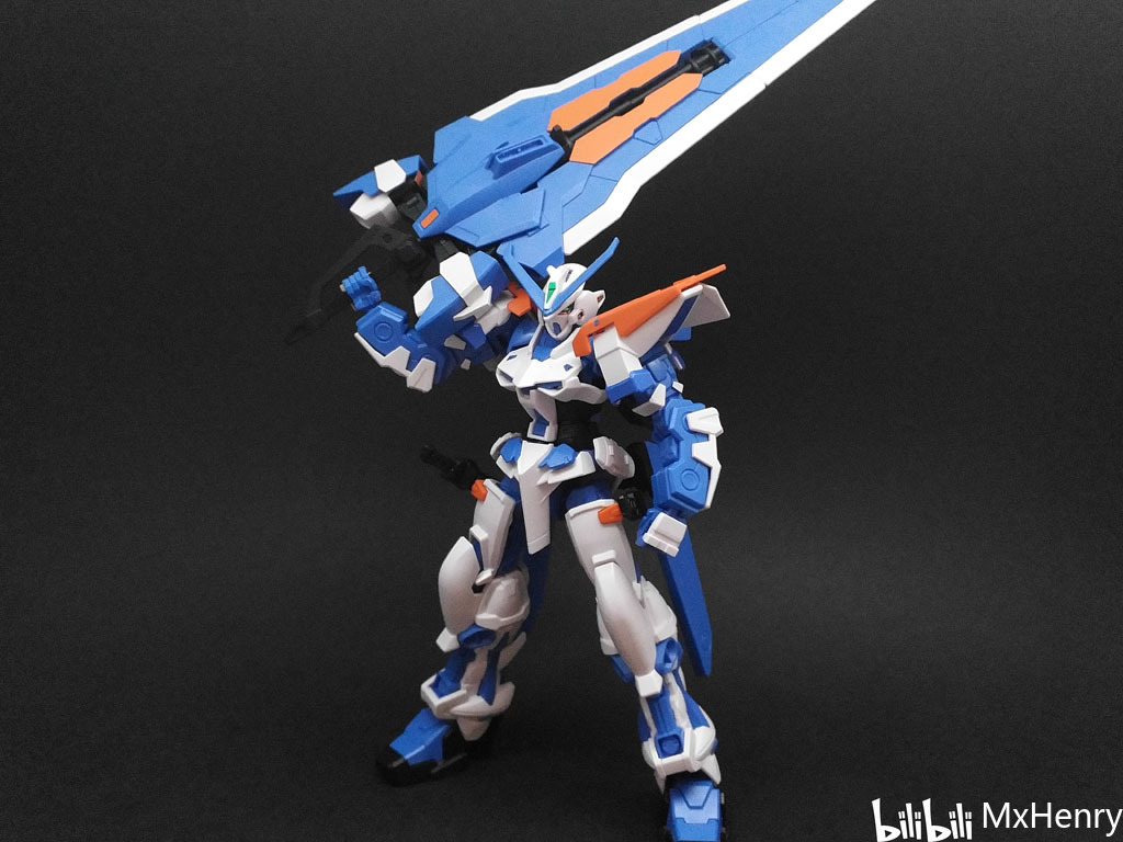 【模玩分享】万代hgseed mbf-p03 异端高达蓝色机二型l