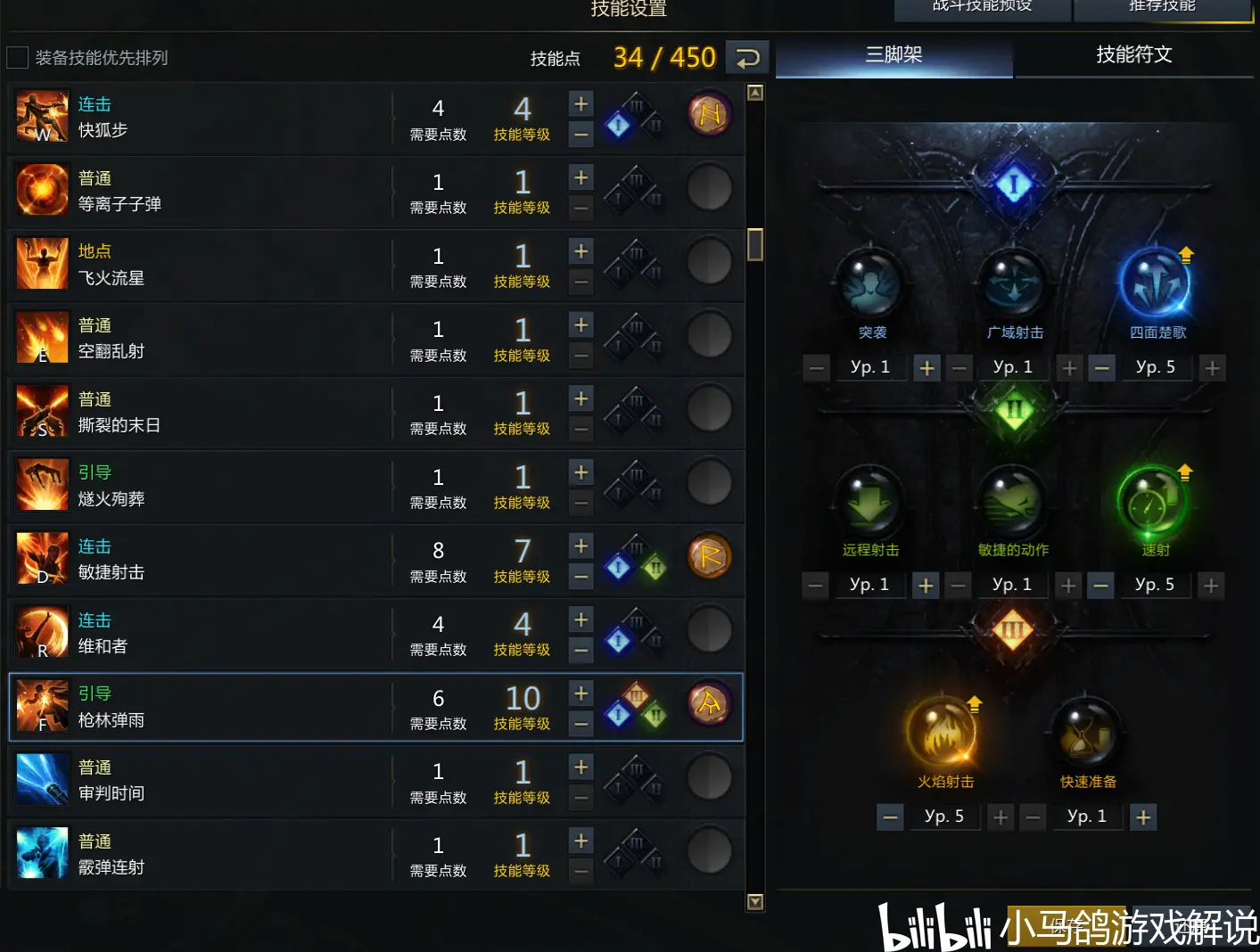 【失落的方舟】女枪最新技改后技能加点,属性配比分析