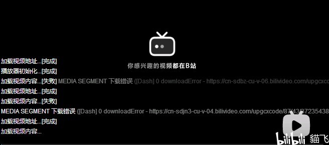 b站服务器太烂刷新几十遍都播放不了