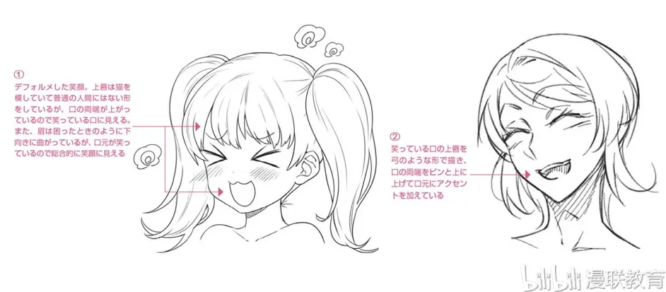 教程 漫画人物6种基本表情的画法part 01 喜 的表情画法 哔哩哔哩 教程 漫画人物6种基本表情的画法part 01 喜 的表情画法 哔哩哔哩