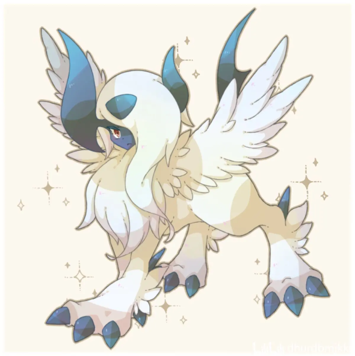 超人气宝可梦阿勃梭鲁(灾兽)手工教学!