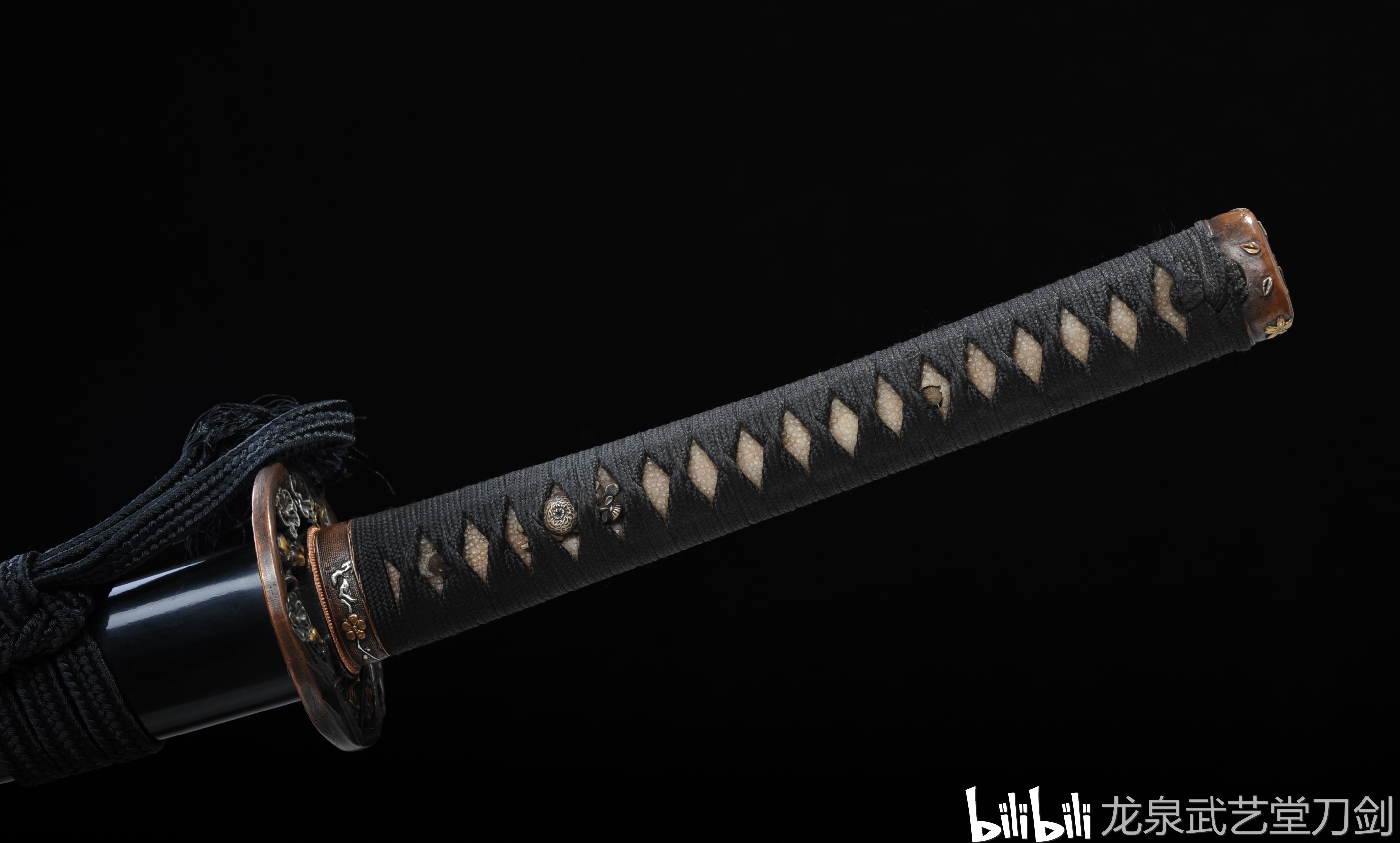 花纹钢烧刃蜻蜓武士刀