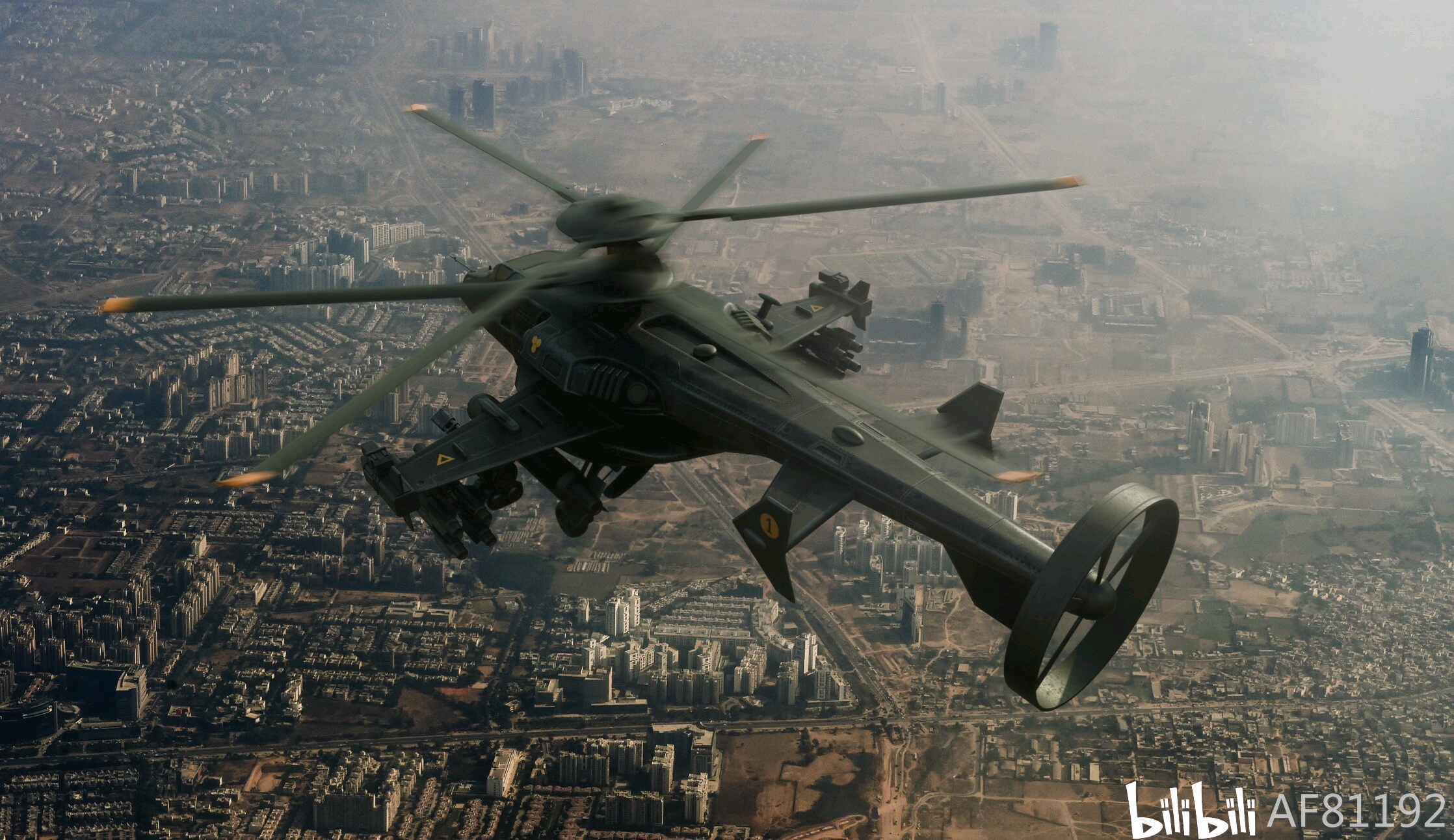 PBR-科幻直升机 运输机-cg模型免费下载-CG99
