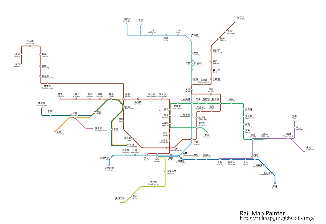 港铁2022年路线图图片