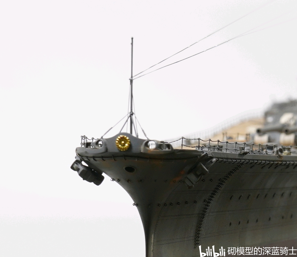 1350大和号战列舰比例模型制作完成