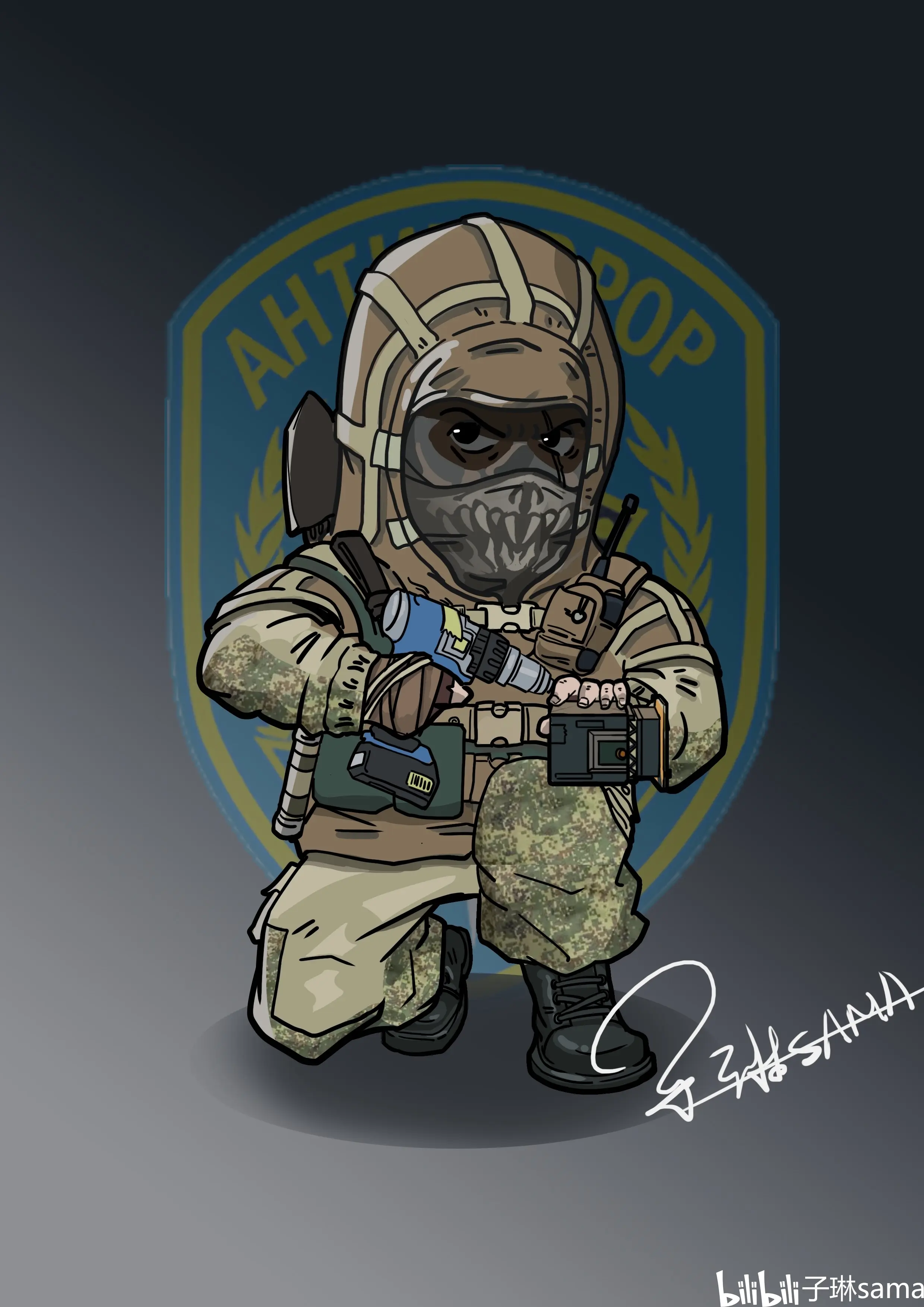 彩虹六号同人图|个人屑作:)