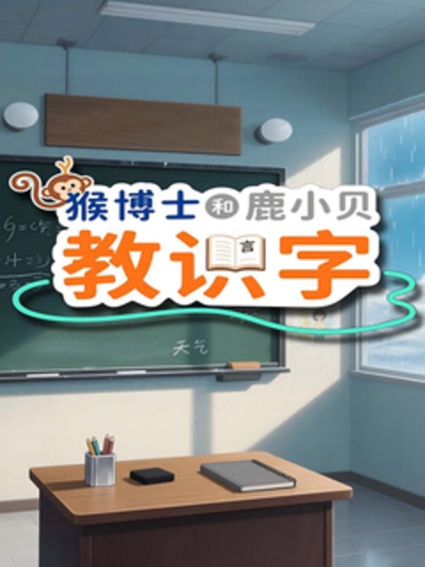 猴博士和鹿小贝教识字封面图