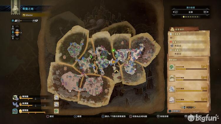 Bigfun Mhw 冰原 聚魔之地路线 资源点