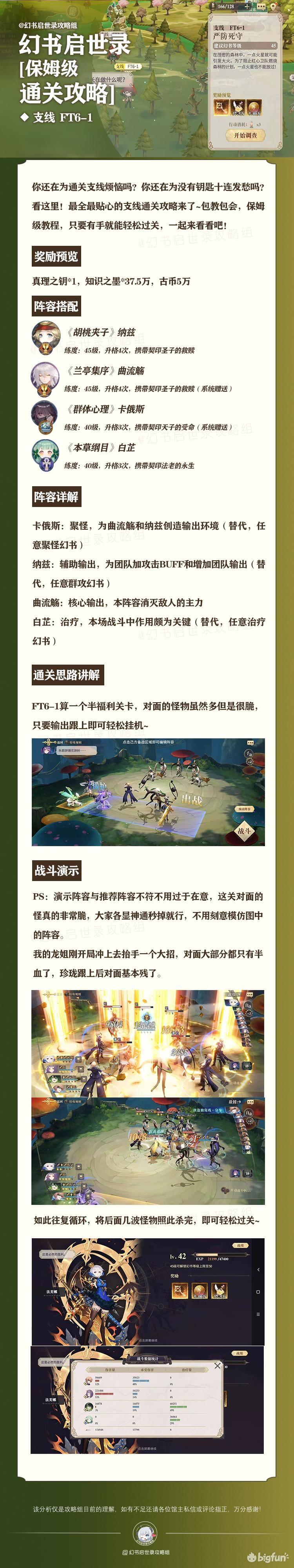 Bigfun 攻略 Ft6 1 6 2 6 3通关攻略