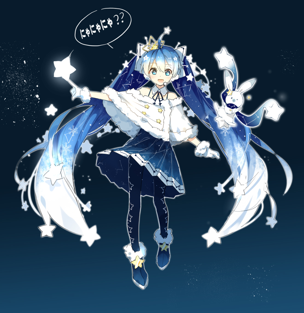 2017投稿的雪初音与雪音兔