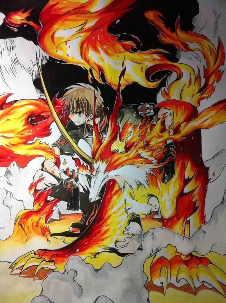 翼年代记小狼手绘临摹