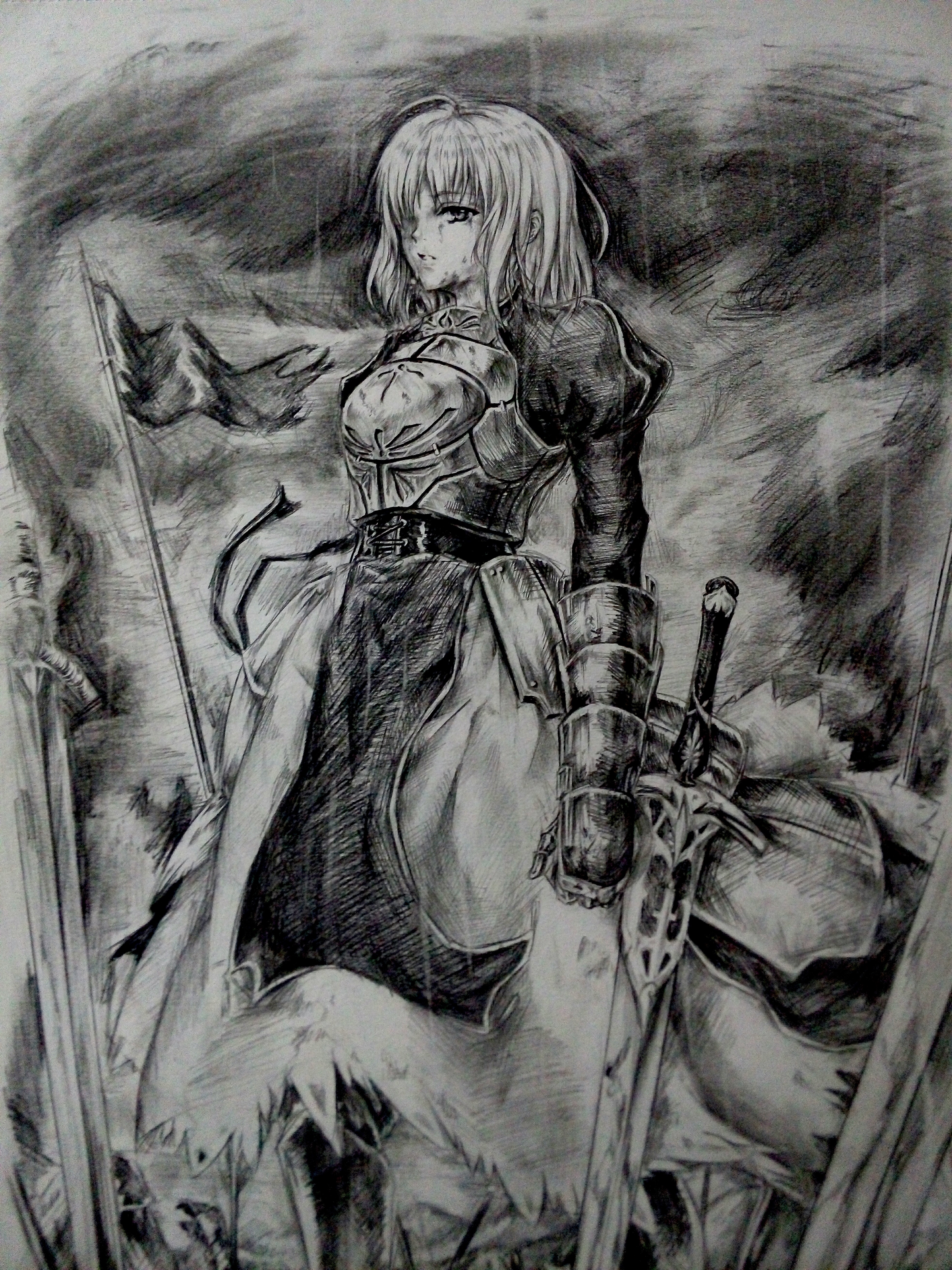 素描saber同人 _ 宇宙工ロ本 _ 哔哩哔哩相簿