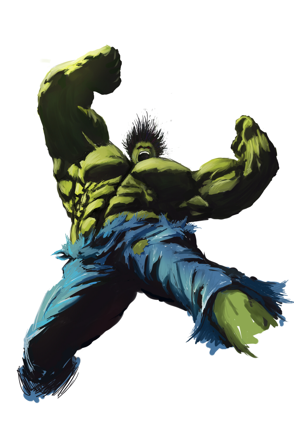 (代发)首次板绘.绿巨人