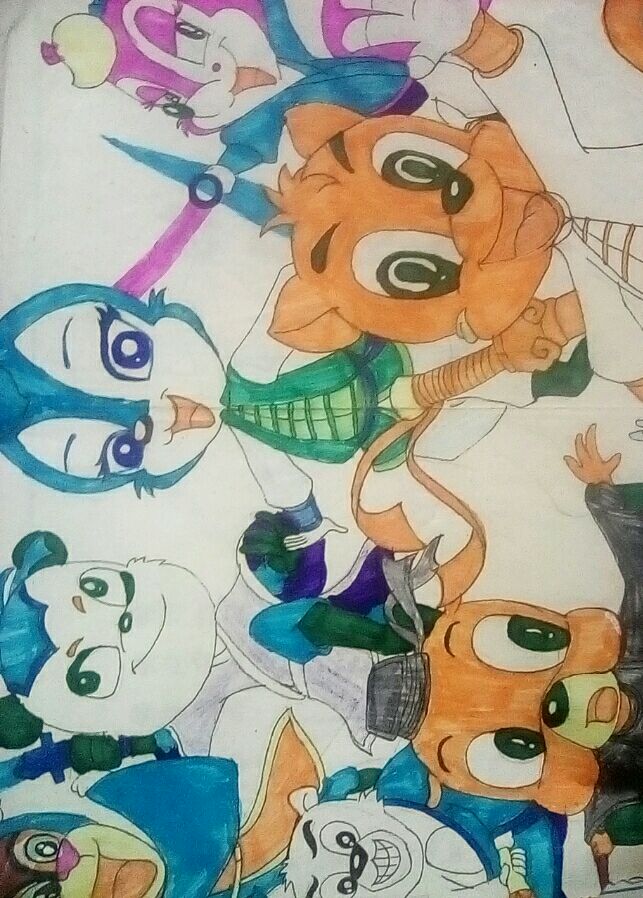 绘画虹猫蓝兔七侠传