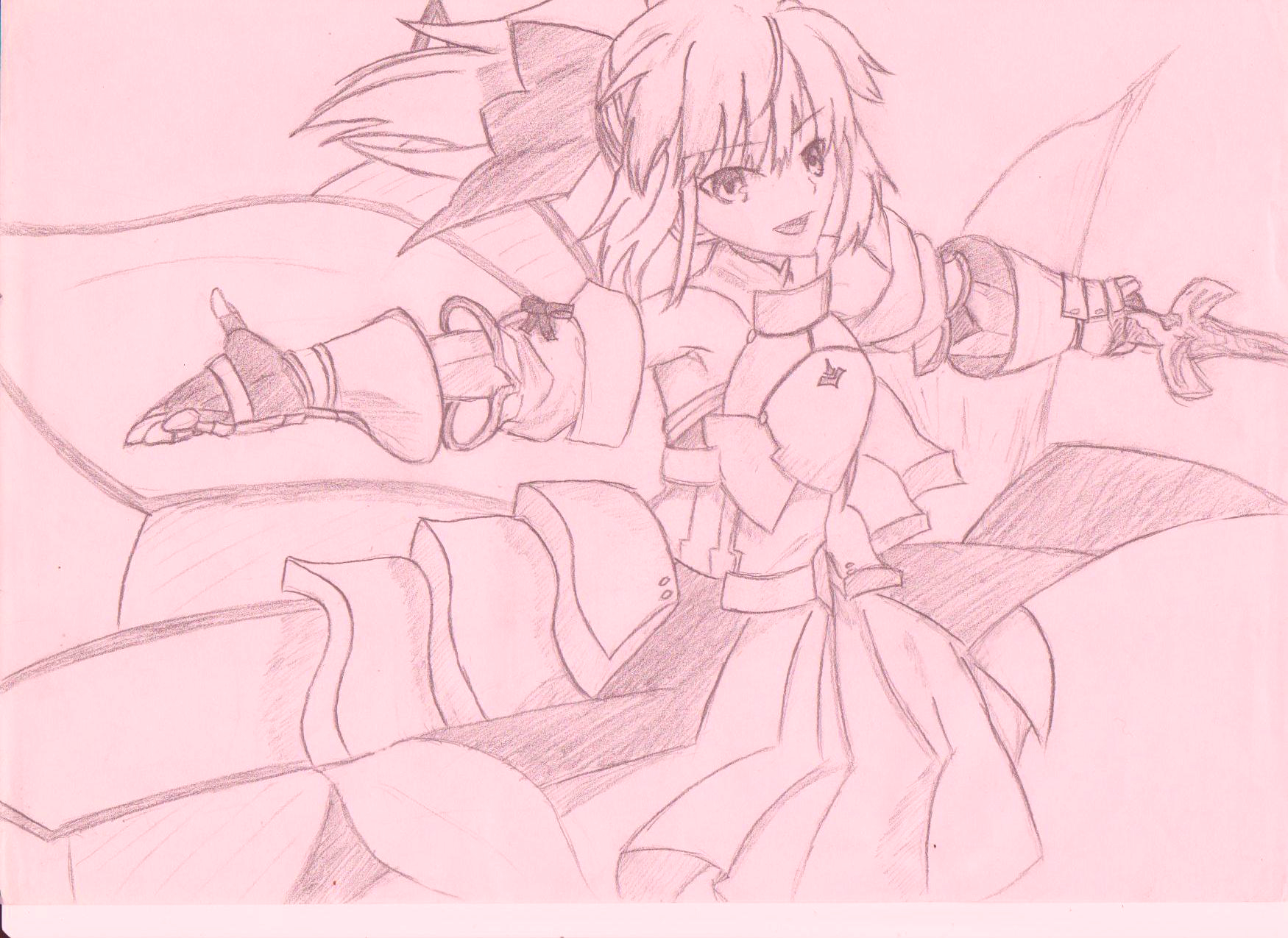 saber lily 铅笔手绘 _ 假面骑士snake _ 哔哩哔哩相簿