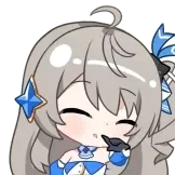 [小柔倾夏柔光动态表情包_飞吻]