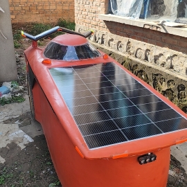 陆地行舟太阳能自行车