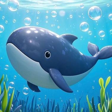 喜欢海面的蓝鲸