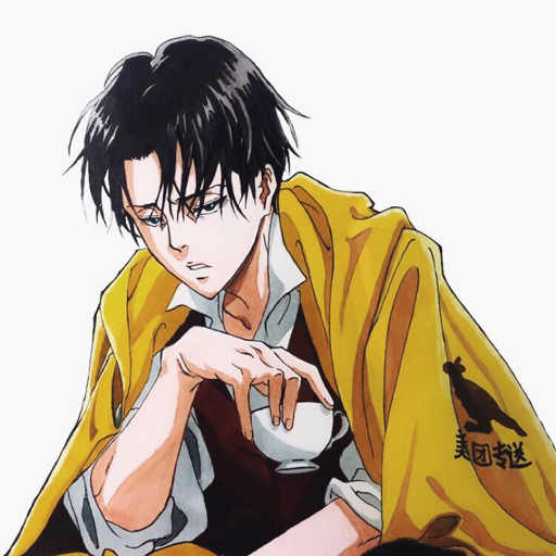 马克笔手绘银魂夜兔族春雨提督神威一个微笑迷人的男子