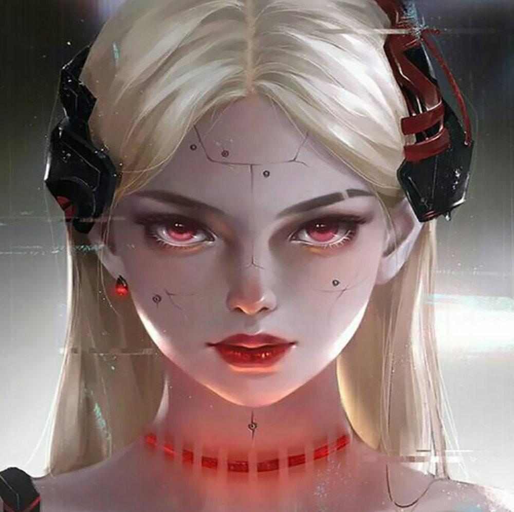 cg插画原画教学日韩厚涂半厚涂人物头像教程萝莉女仆二