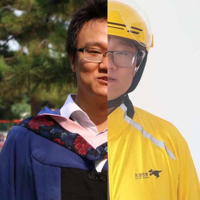 送外賣的碩士老范