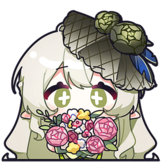 [阿绿表情包_手捧鲜花]