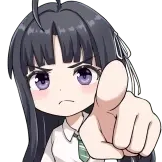[少女乐队呐喊动态表情_指人]