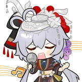 [洛天依国乐季动态表情包_唱歌]