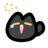 [休闲小黑猫_哈欠]
